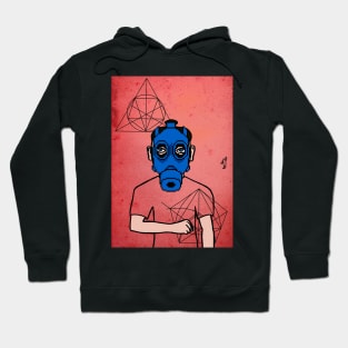 Sonatrach NFT - MaleMask with PixelEye Color and BlueSkin on TeePublic Hoodie